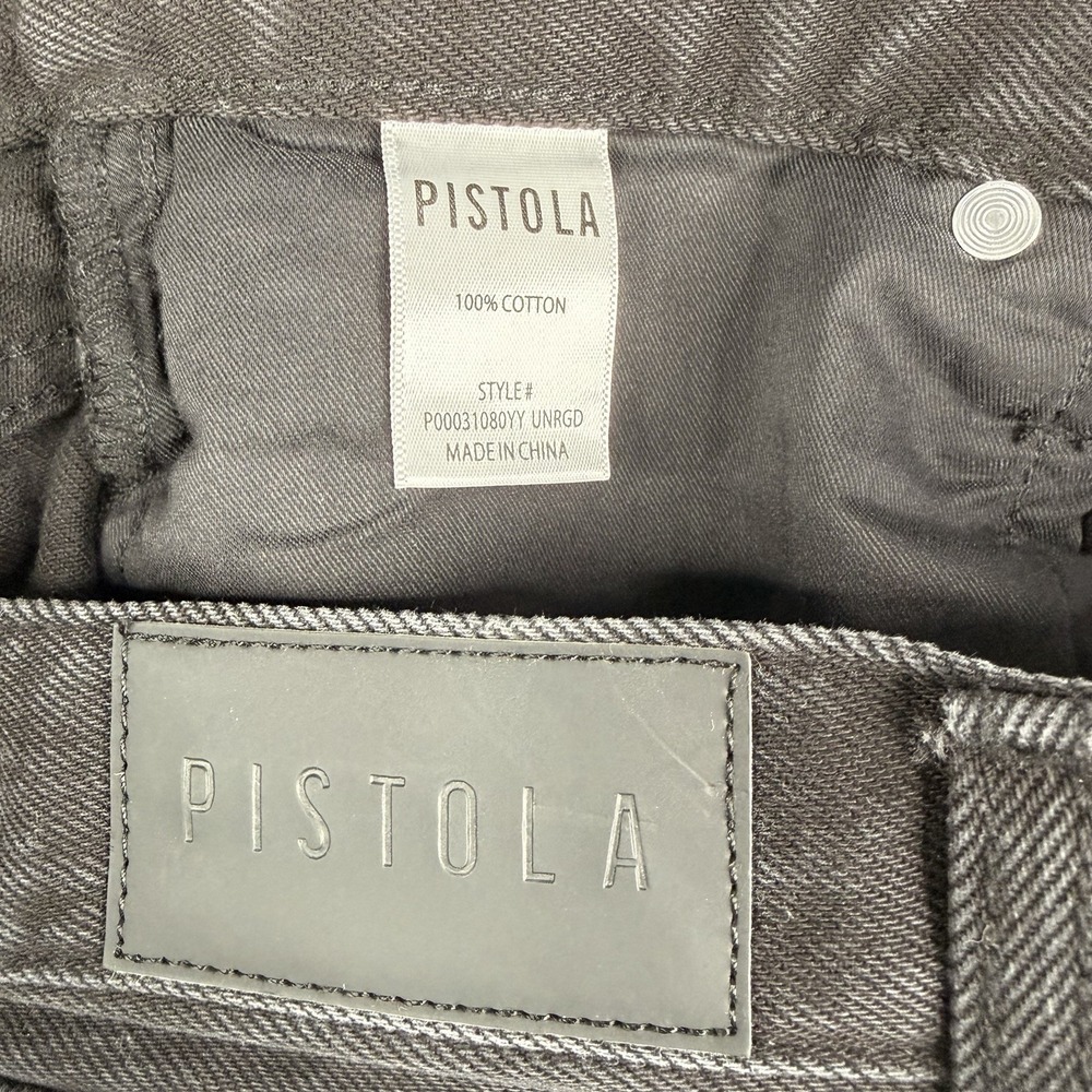 Pistola ALICE Los Angeles Black Denim Midi Skirt HIGH RISE SZ-26-NWT Cotton - Picture 10 of 16